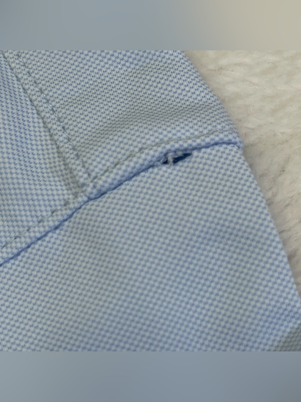 Rhone Commuter Shirt XL Slim Fit Light Blue Fine Italian Fabric Button Up - Picture 6 of 10